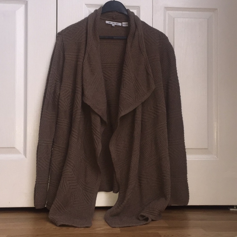 Eight eight eight Tan Open Cardigan